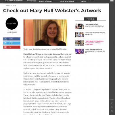 Voyage Dallas: Mary Hull Webster Interview